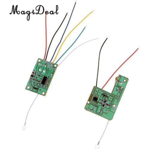 27M 4CH Remote Control Module Receiver & Transmitter Wireless Board with Antenna for Mini DIY RC Toy Car Accessories