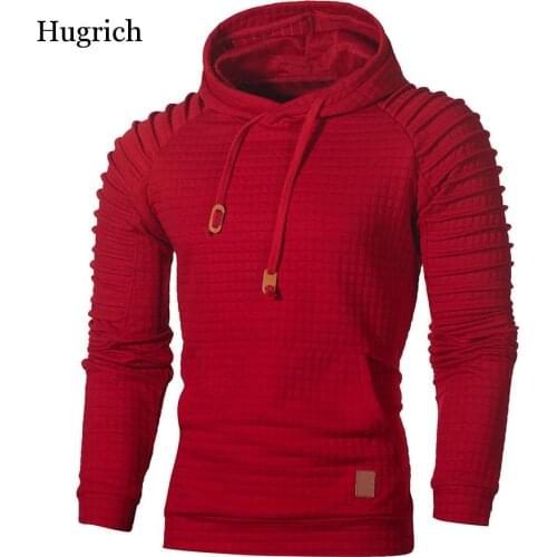 Mens Autumn and Winter Trend Solid Color Dark Long Hooded Loose Sweatshirt Coats Poleron Hombre