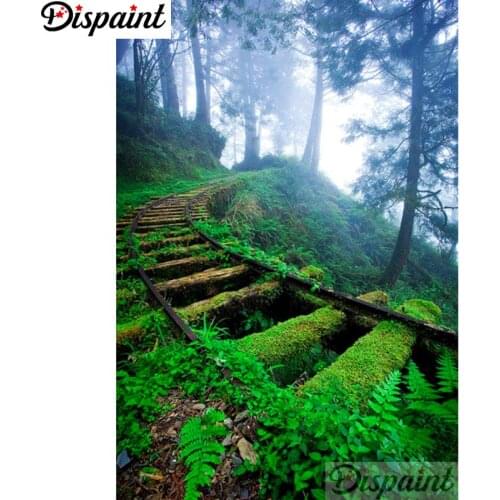 Dispaint Full Square/Round Drill 5D DIY Diamond Painting "Tree road" Embroidery Cross Stitch 3D Home Decor A12760