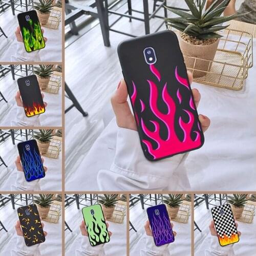 Phone Case For Samsung Galaxy J4 J6 J8 Plus Silicone Art Flame Back Cover For Samsung J3 J5 J7 2015 2016 2017 J2 J5 J7 Prime