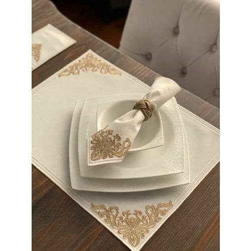 Luxury Cotton Placemat Napkin Set of 5 pcs wedding decoration table cover kitchen decor nappe de table home textile tabel cloth