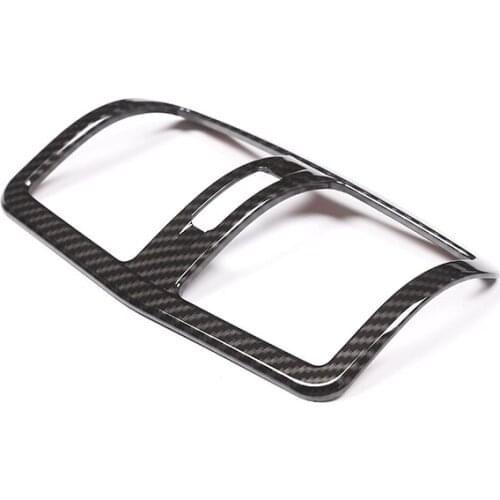 Carbon Fiber Style ABS Car Rear Air Vent Frame Trim For Mercedes-benz E-Class W212 For Mercedes Benz E Class W212 2012-2015