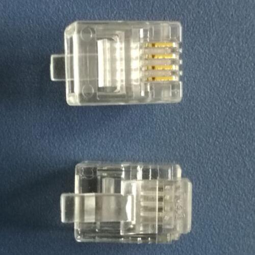 500X Connector RJ09 4P4C Gold Plated High Quality