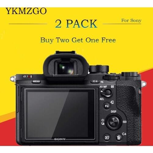 2 Pack 9H Tempered Glass LCD Screen Protector for Sony NEX-5N NEX-6 NEX-7 NEX-3N A3000 / DSC-HX50 HX50 DSC-HX60V HX60V / A77 A99