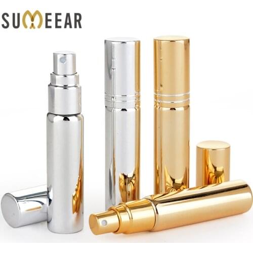 100Pieces/Lot 10ml UV Refillable Perfume Bottle Empty Perfum Bottle Perfume atomizer With Tangent travel container Glass Bottles