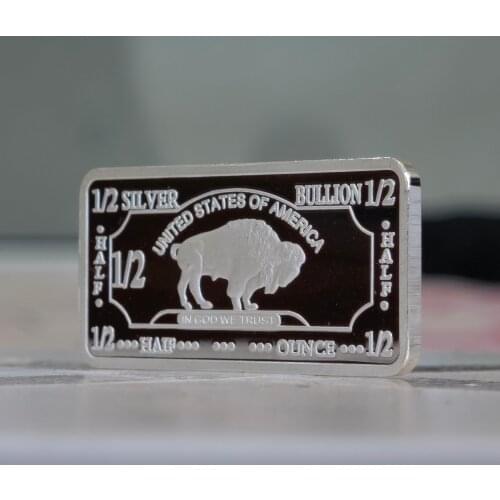 2021 Best selling products 1/2 oz 999 fine silver buffalo bar for sale C78