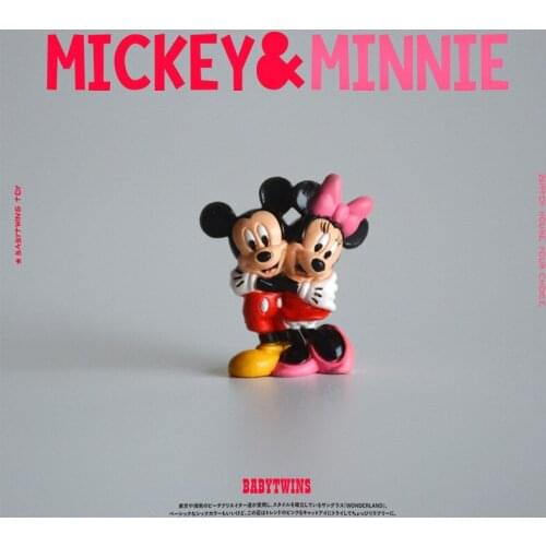 24PCS 2.5cm High quality small size DIsney Mickey Minnie mouse ornament model collection ornament DIY decorative materials