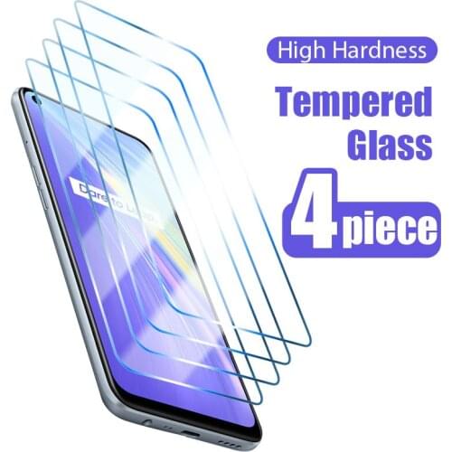 4PCS Screen Protectors for Realme GT Neo 5G Tempered Glass for Realme 8 7 6 Q3 X7 Pro C21 C25 C3 Narzo 30A C11 Glass