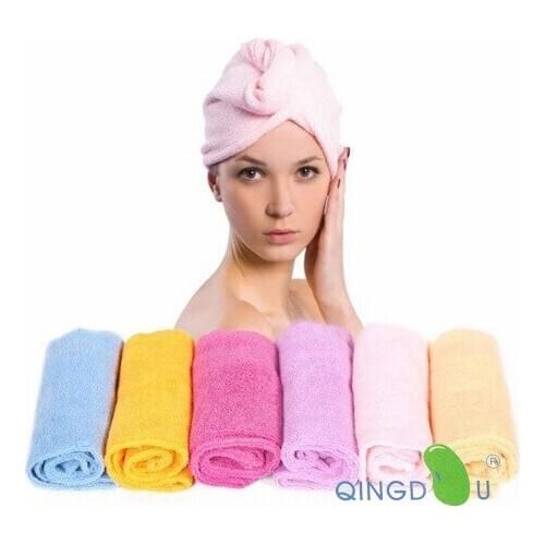 400pcs Microfiber Magic Hair Drying Turban Wrap Towel/Hat/Cap Quick Dry Dryer Bath Towel 60 x 21cm Shower Hair Drying Wrap