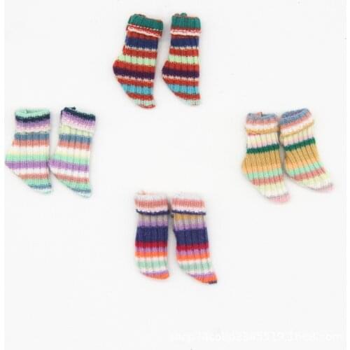 5PAIRS/LOT OB11 Blyth Doll Accessories 1/12 BJD Socks For Dolls