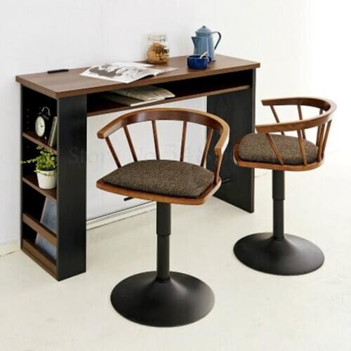 900 Solid Wood Bar Chair High Stool Swivel Bar Chair Fashion Simple Windsor Chair Home Lift Chair