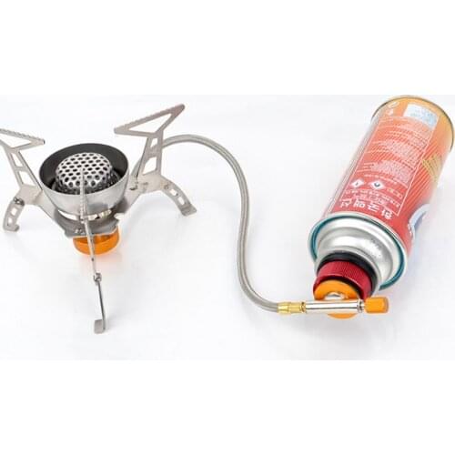 Camping Stove Burner Adaptor Conversion Outdoor Valve Connectors Gas Adapter PXPF