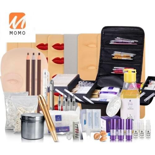 Tattoo Embroidery Tools Full Set of Zero Basic Beginner Set Real-Person Store Eyebrow Tool Full Set of Practice Machine Set