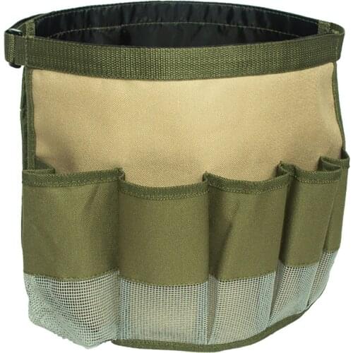 Garden Tool Storage Bag Belt Gardening Tools Bucket Organizer Hardware Tools Bag With Multi-Pocket Garden Supplies