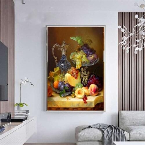 5D DIY Diamond Embroidery Fruit Platter Full of Diamonds Diamond Painting Cross Stitch Mosaic Needlework Home Decoration Gift
