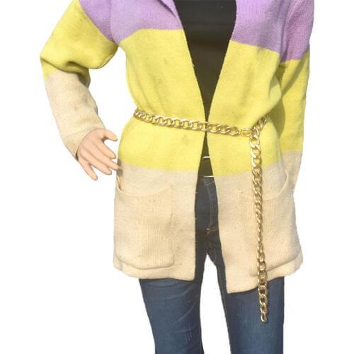 Korean Fashion Grace Girls Waist Chain Dress Decoration Metal Belt Woman Dress Decoration