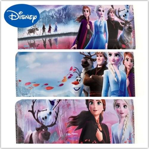 Disney Frozen Aisha Princess Coin Purse Girls Childrens PU Two-fold Coin Purse Wallet Card Holder Gifts for Girls