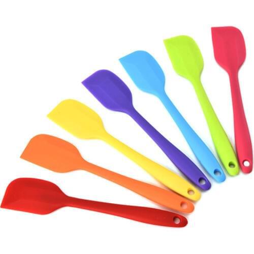 1PCS Kitchen Silicone Cream Butter Mixer Cake Brushes Baking Tool Kitchenware Butter Cake Spatula Mixing Batter Scraper Brush