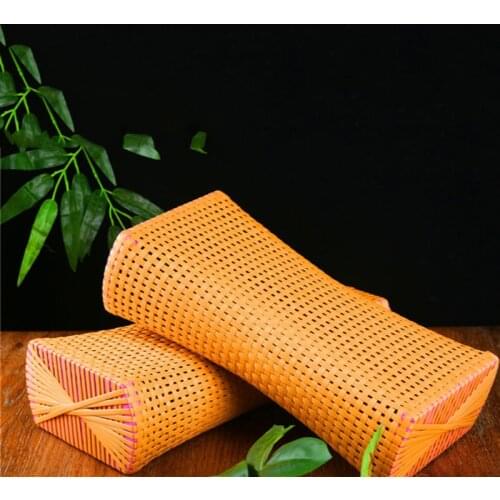 Summer Cool Pillow 100% Rattan Hollow Pillow Imitation Bamboo Woven Straw Woven Cool Pillow Hollow Steam Room Pillow
