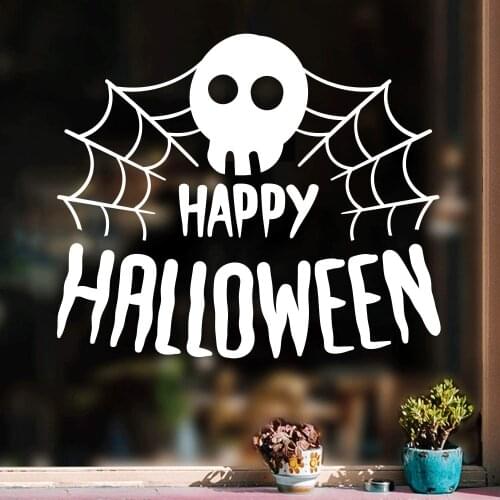 Fashionable and Fun Scary Halloween Stickers for Classroom Glass Wall Truck Van Laptop Car Decoration