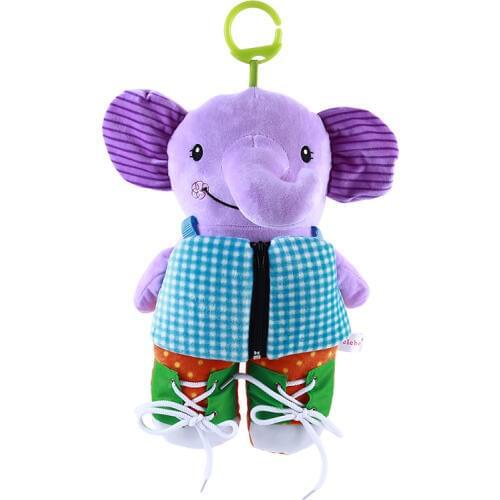 Montessori Animal Dress 3D Cloth Book Toys For Children Learn To Wear A Clothes Cloth Book Educational Toys Gifts