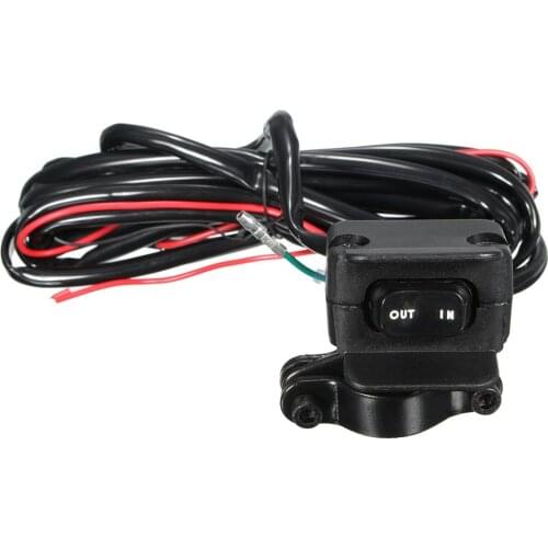 Motorcycle ATV/UTV 3 Meters Winch Rocker Switch Handlebar Control Line Warn Kits 12V Full Sealed Switch Connectors Supplies