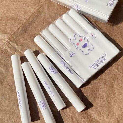 5pcs/Pack Bunny Lip Glaze Set Lipstick Set Matte Velvet Lasting Creative Pink Girl Student Lip Glaze Gift Box Makeup Set TSLM2