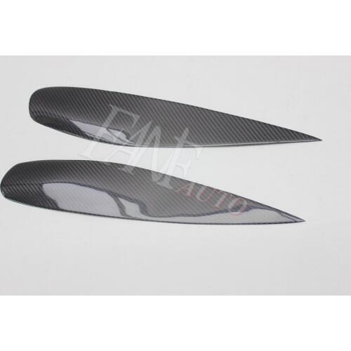 Carbon Fiber Headlight Cover Eyelids Eyebrows for Mitsubishi Lancer Ralliart Sportback LS wagon ES 2004-2006