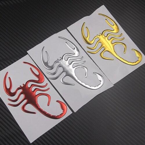 3D Scorpion Motorcycle Stickers Decals For HONDA KAWASAKI KTM BWM YAMAHA SUZUKI