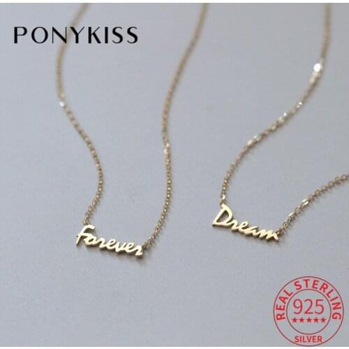 PONYKISS Trendy 925 Sterling Silver Forever Zircon14K Gold Chokers Necklace For Women Fine Jewelry Girlfriend Gift Drop Shipping