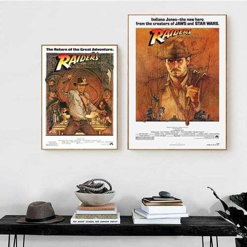 Raiders of the Lost Ark Movie Poster 1981 American Action Adventure Film Art Prints Canvas Painting Wall Picture Home Decor