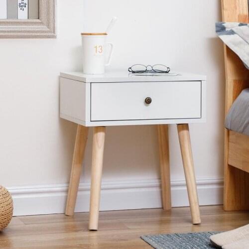 Simple Bedside Cabinet Table Wooden Nightstand Coffee Modern Storage Bedroom Home Furniture Drawer Bedstand Cabinet HWC