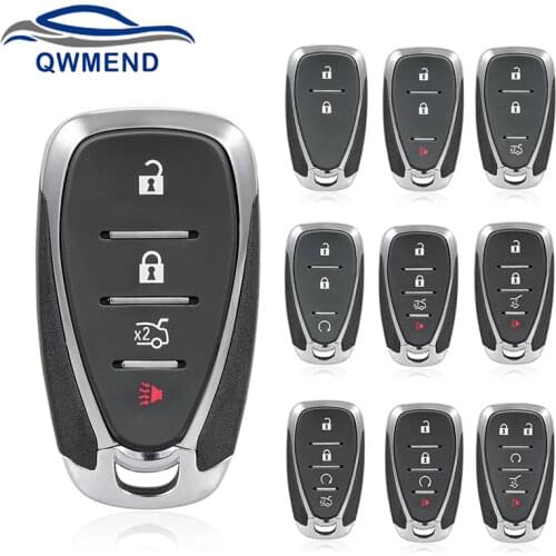 BHKEY 2/3/4/5 Button Remote Key Shell for Chevrolet Cruze Malibú Camaro Replacement for Chevrolet Car Key Case Cover