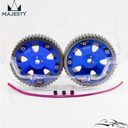 Cam Gear Pulley + Cam Cover For M**itsubishi EVO 1-3 Eclipse DSM 4G63 92-95