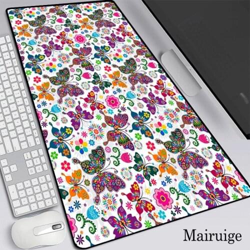 Folded Butterfly Mouse Pad Computer Desk Mat Gaming Room Accessories XXL Large Gamer Desktop Pad Keyboard Mousepad for Dota/csgo