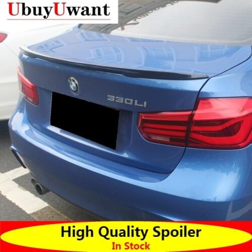 P Style Rear Trunk Spoiler For BMW F30 F35 F80 3Series 2012-2018 ABS Tail Boot Wing Decoration Lip Spoiler Car Styling
