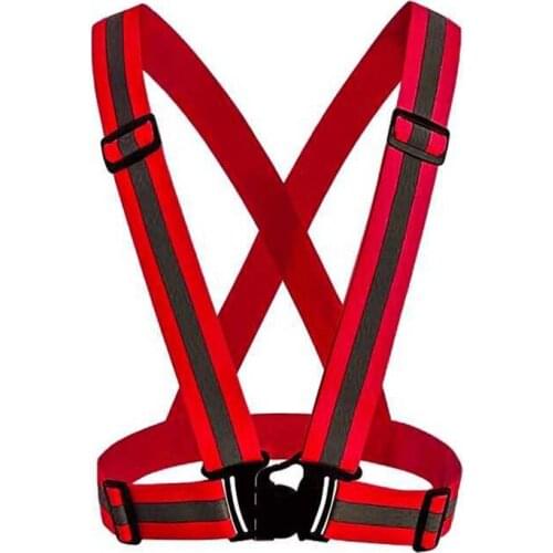 Hot Reflective Fluorescent Running Harness Men Women Safe Vest for Sport Outdoor Night sy998