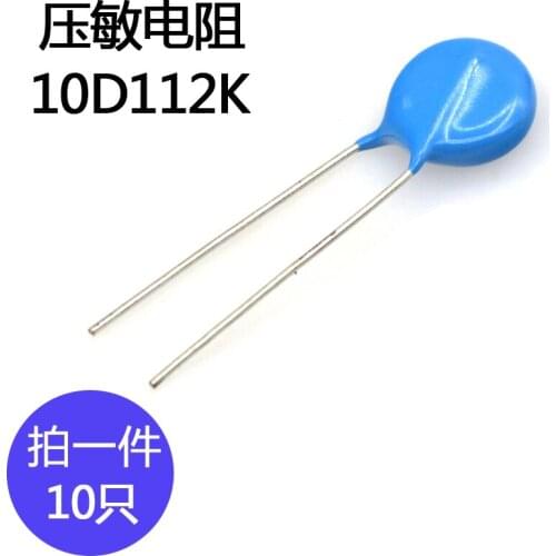 10pcs/lot 10D112K Varistor Precision ±10% Diameter of electronic component varistor 10mm 1100V
