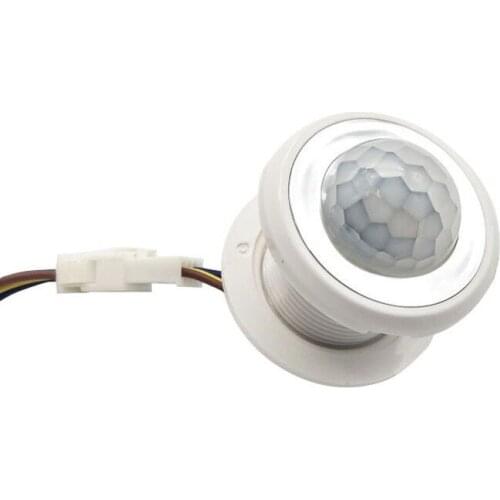 110V-220V Mini Embedded Ceiling Lamp Infrared Human Body Sensor Switch Sensor Head Adjustable Sensor