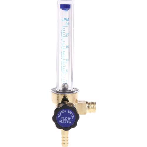 1/4PT Thread 7mm Barb Argon Ar CO2 Gas Flow Meter Ar Welding Regulator 0.35 MPA