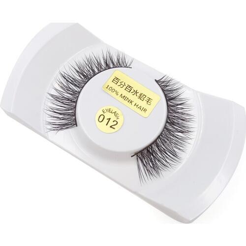 1 Pair Luxurious Mink Hair False Eyelashes Thick Natural Handmade Fake Eye Lashes Beauty Cosmetic Tools