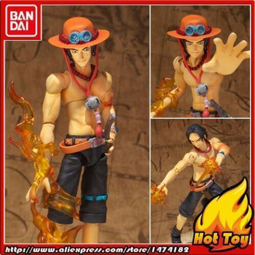 100% Original BANDAI Tamashii Nations S.H.Figuarts (SHF) Action Figure - Ace from "ONE PIECE"