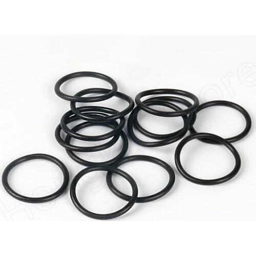 100pcs CS 1mm NBR O-Ring Washer Black Nitrile Rubber Sealing Gasket OD 3mm ~ 80mm -25~100