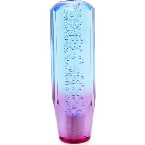 15cm Fit for Light Crystal Gear Head Gear Handle Shifter Purple Blue Head Shift Knob Stick Transparent Bubble Throw Gear Shifter