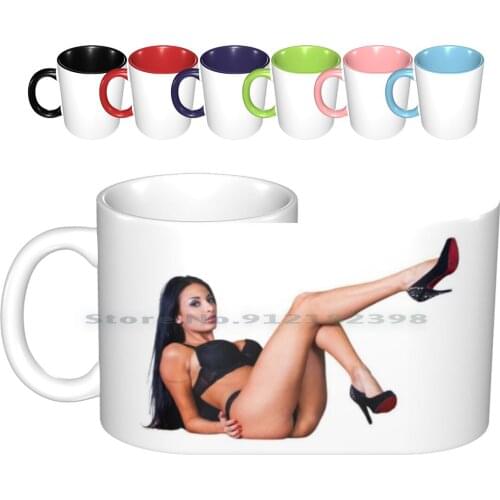 Anissa Kate Sexy Lingerie Booty Milf Ceramic Mugs Coffee Cups Milk Tea Mug Anissa Kate Sexy Lingerie Booty Milf Naughty Big Ass