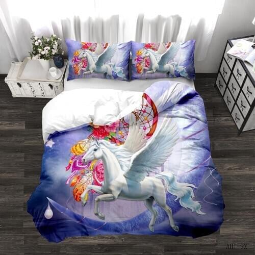 3D Printing Black And White Animal Series Quilt Cover Cat Horse Pattern Quilt Cover Qillowcase Single Bed Cover Quilt Cover