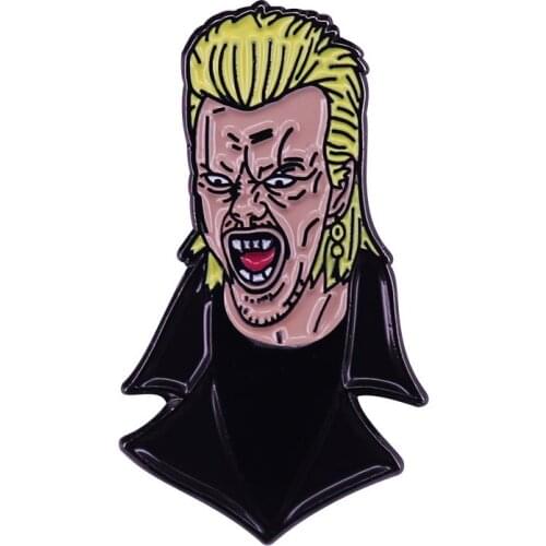 The Lost Boys Retro Vampire David Enamel Brooch Pins Metal Badges Lapel Pin Brooches Jackets Jeans Fashion Jewelry Accessories