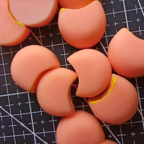 1pcs/lot flat back resin pink ice Puff 20mm Cabochons Jewelry Fit Mobile Phone Hairpin Headwear DIY Accessories B202-16