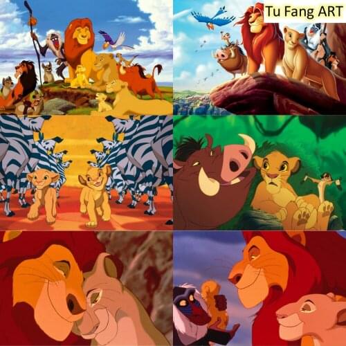 Canvas Painting Wall Art The Lion King Disney Anime Posters Prints Room Decor Pictures for Bedroom Kids Home Decoration