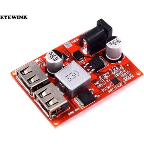LM2596s Dual Port USB 9V / 12V / 24V / 36V to 5V step-down module 6-40v DC-DC vehicle charging solar 3A power module
